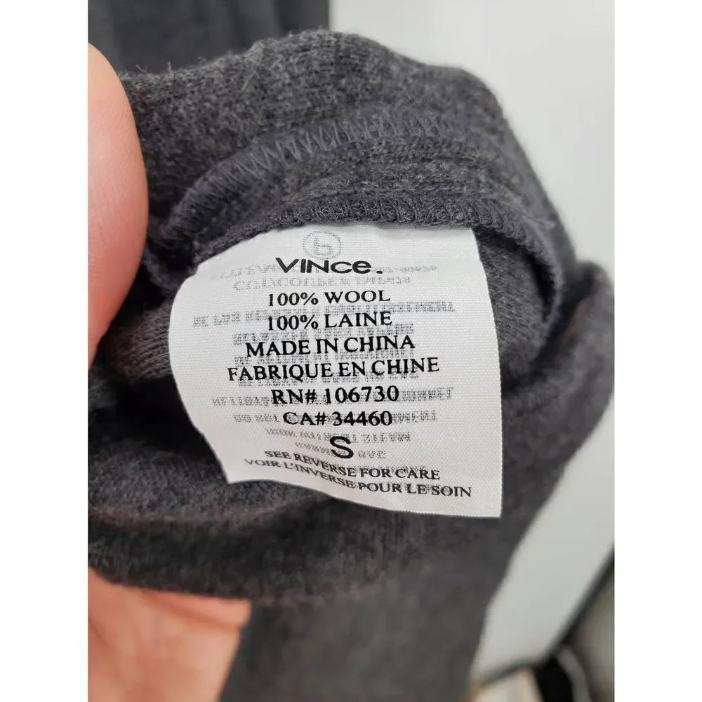 NWT Vince Women's Grey 100% Wool Dress Size Small‎